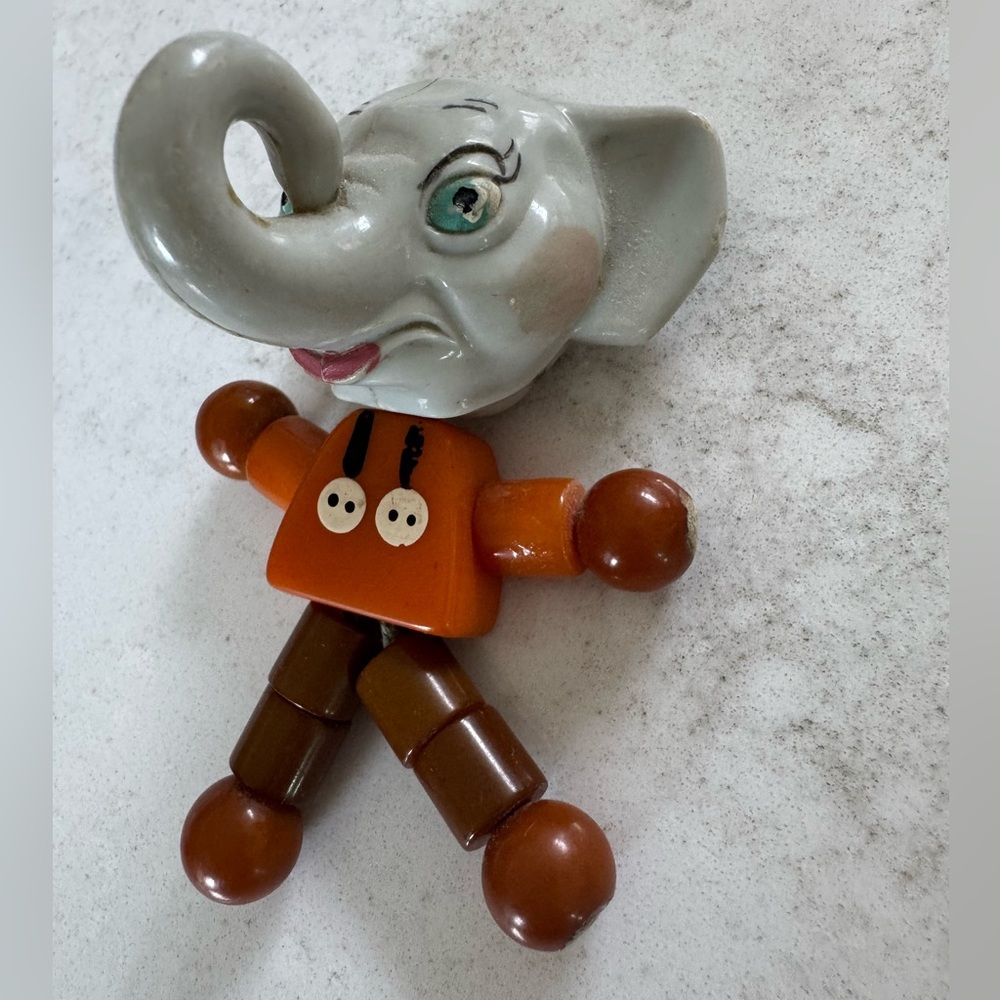 1930s Tykie Toy Eppy Elephant Rattle
